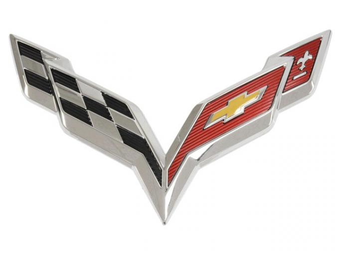 Corvette Rear Bumper & Convertible Waterfall Emblem, 2014-2019