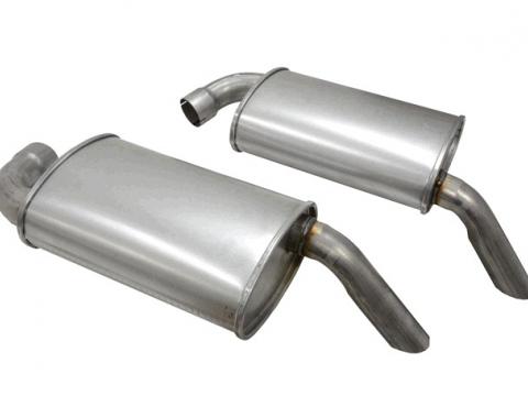 Corvette Mufflers Hideaway, 2 1/2 Inch, (78 L-82 & 79-82 All), 1978-1982