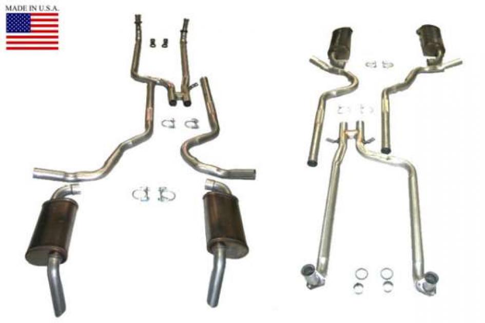 Corvette Dual Exhaust System with Magnaflow Mufflers, 1982