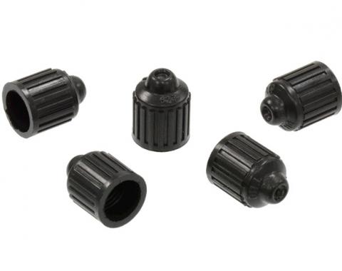 Corvette Valve Stem Cap, Correct Raised Dimple Dill #627, Set of 5, 1960-2004