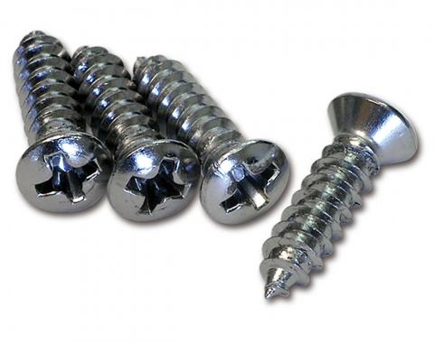 Corvette Parking Brake Console Screws, 4 Piece Set, 1967-1976