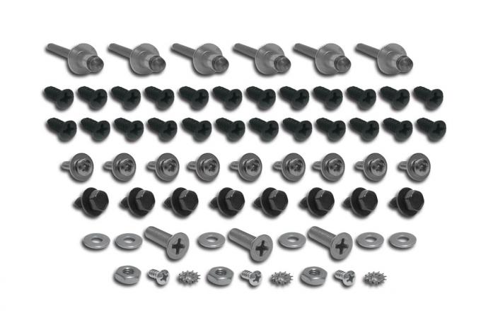 Corvette Rear Compartment Hardware Screw Set, 1973-1977