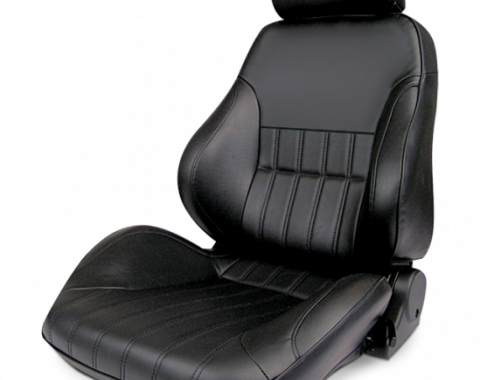 Procar Smoothback Rally Seat, with Headrest, Left, Vinyl