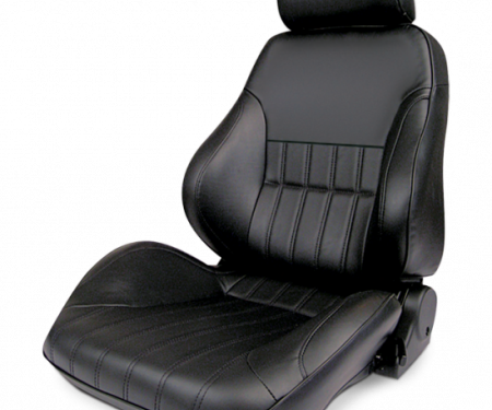 Procar Smoothback Rally Seat, with Headrest, Left, Vinyl