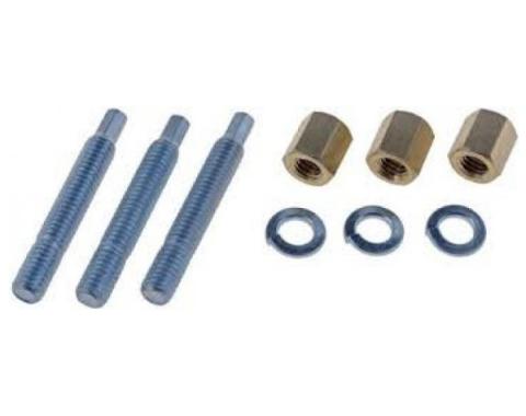 Exhaust Flange Stud and Nut Set, 3/8"-16 x 2-1/2"