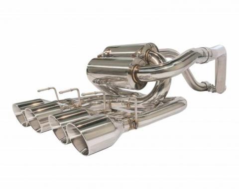 Pypes Axle Back Exhaust Split Rear Quad Exit Tailpipe 2.5 in Hardware/Violators Muffler/Quad 4 in Polished Tips Included Natural Finish 304 Stainless Steel Exhaust SCC61VS