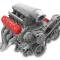Holley Tall LS Valve Cover with Bowtie/Chevrolet Logo, Gloss Red Machined Finish 241-404