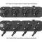Holley 2-Piece Finned Valve Cover, Gen III/IV LS, Satin Black Machined 241-182