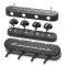 Holley 2-Piece "Chevrolet" Script Valve Cover, Gen III/IV LS, Satin Black Machined 241-177