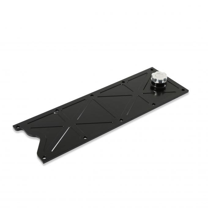 Holley LS Valley Cover with Oil Fill, Black Billet 241-369