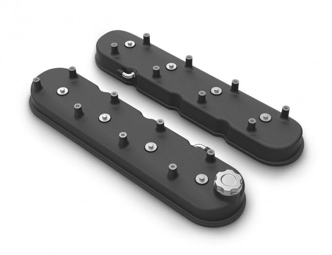 Holley Tall LS Valve Covers, Satin Black 241-112