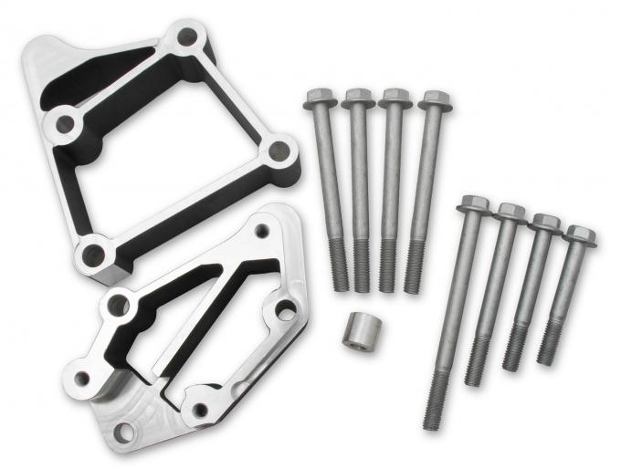 Holley LS Accessory Drive Bracket, Installation Kit for Middle Alignment 21-2BK