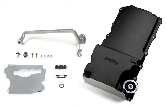 Holley GM LS Swap Oil Pan, Black 302-1BK