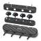 Holley 2-Piece Vintage Series Valve Cover, Gen III/IV LS, Satin Black Machined 241-172