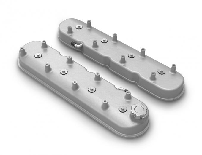Holley Tall LS Valve Covers, Natural Cast 241-110