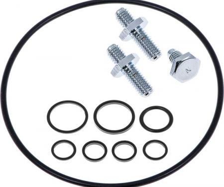 OER 1962-2002 GM & Mopar - Saginaw Power Steering Reservoir Installation Kit - Chrome Finish 1253571