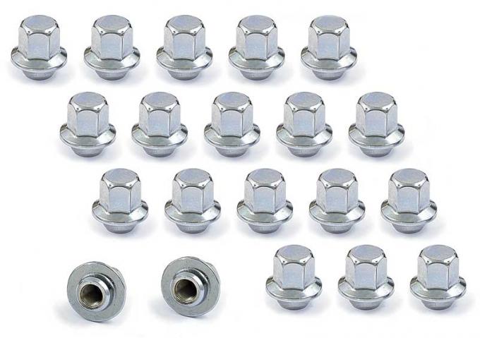 OER 7/16"-20 Chrome Lug Nut for Factory GM Aluminum Wheel - Set of 20 - Exact Reproduction *881184