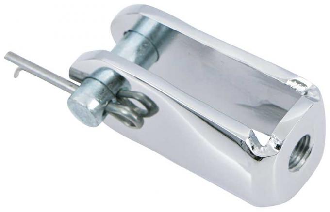 OER Universal 3/8"-24 Brake Pedal Clevis - Chrome Plated 153660C