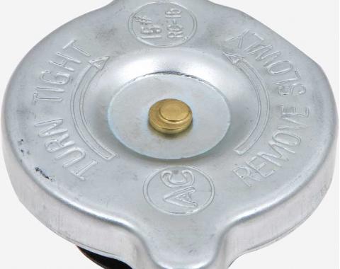 OER 1965-75 Radiator Cap 15 lbs - With Flat Rivet Design 861050