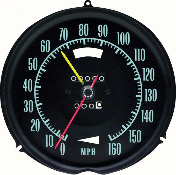 OER 1968 Corvette 160 Mph Speedometer With Speed Warning 6480910