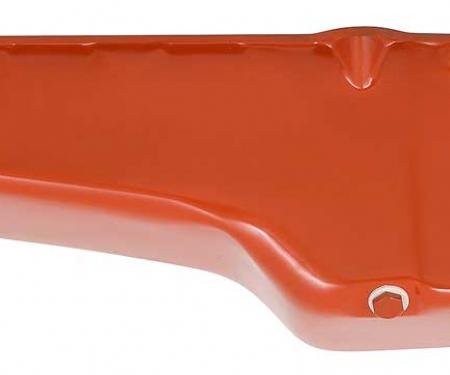 OER 1955-79 Chevrolet, Oil Pan, 4 Quart, Small Block, Driver Side Dipstick Location, Chevrolet Orange T5100