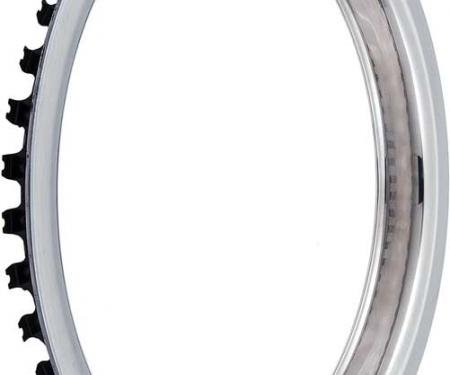 OER 14" Stainless Steel 1-1/2" Deep Round Lip Rally Wheel Trim Ring TK3000