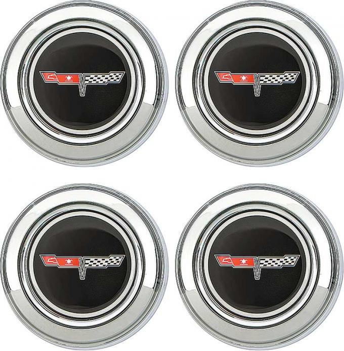 OER 1980-81 Corvette Wheel Center Cap Set of 4 748638