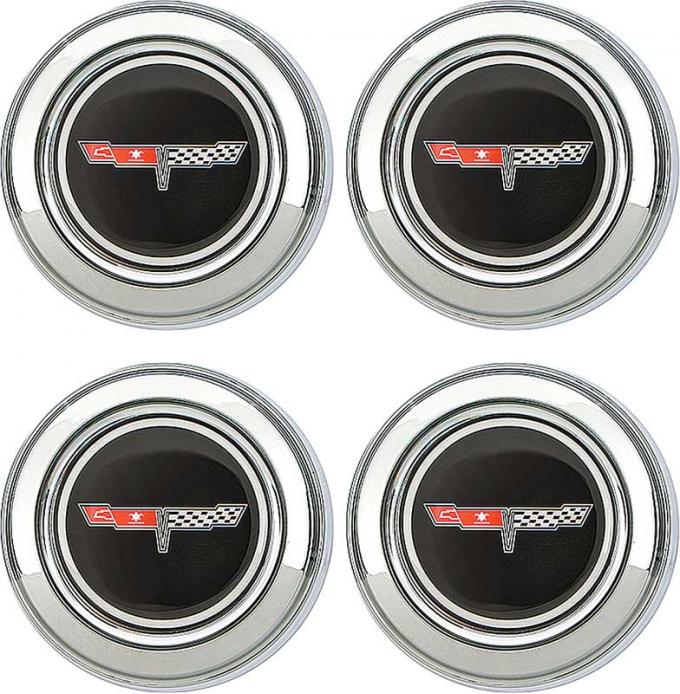 OER 1980-81 Corvette Wheel Center Cap Set of 4 748638