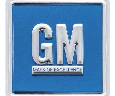 OER 1967-74 GM Mark Of Excellence Emblem Door Decal - Embossed Blue PD8001