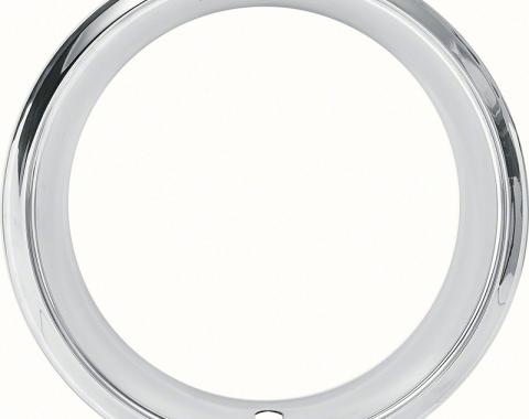 OER 14" Stainless Steel 2-7/8" Deep Step Lip Rally Wheel Trim Ring for Reproduction Wheels 5459101