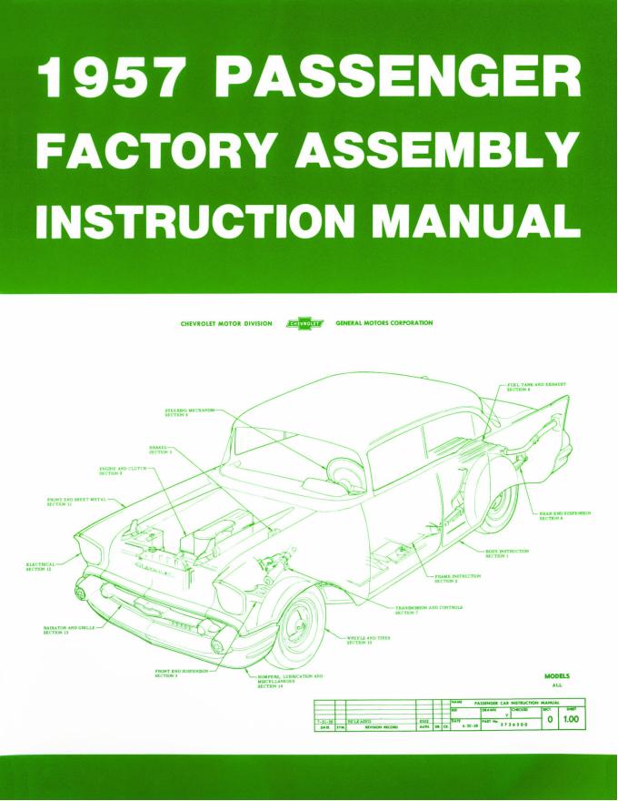 American Autowire 1957 Chevrolet Factory Assembly Manual - 57 Chevy Passenger 36316
