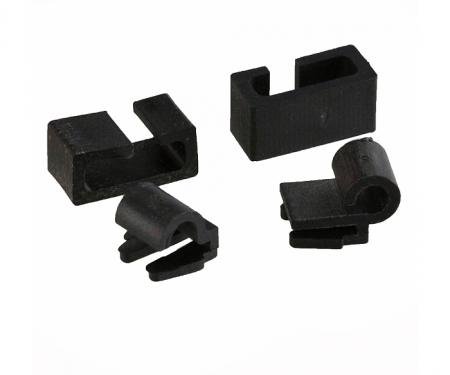 Corvette Windshield Wiper Arm Washer Tube Nozzle Clip Kit, Right, 1969-1974 Early