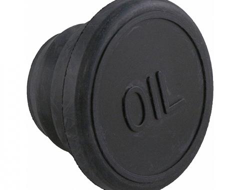 Corvette Push-In Oil Filler Cap, Rubber, With 454ci, 1971-1975