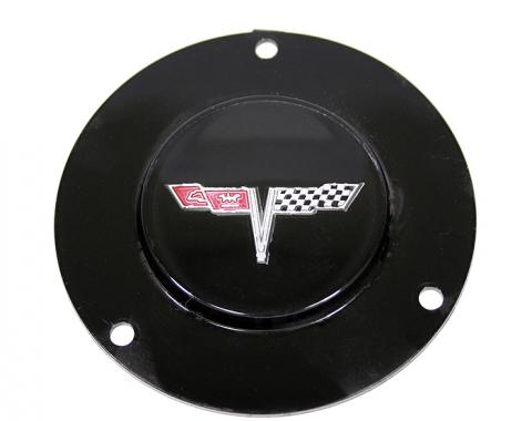 Corvette Horn Button Emblem, With Tilt/Telescopic Column, 1977 & 1979-1981