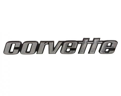 Corvette Bumper Emblem, Rear, NOS 1976 Early