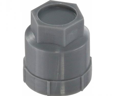 Corvette Lug Nut Cap, Gray, Plastic, 1986-1990