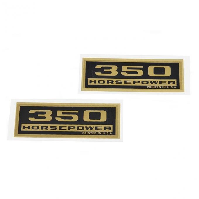 Corvette Decals, Valve Cover 350HP, 1965-1966