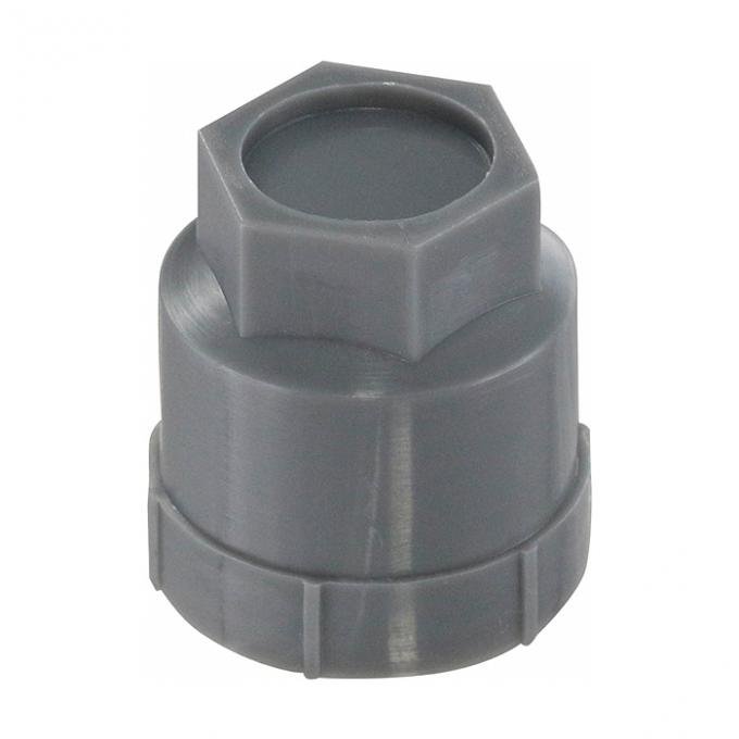 Corvette Lug Nut Cap, Gray, Plastic, 1986-1990