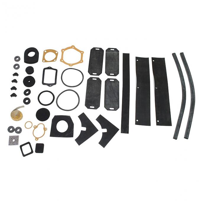 Corvette Engine Compartment Seal Kit, 2X4 Tank Top Rad, 1960-1961