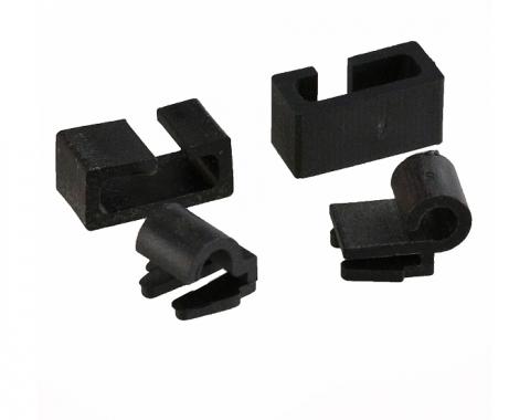Corvette Windshield Wiper Arm Washer Tube Nozzle Clip Kit, Right, 1969-1974 Early