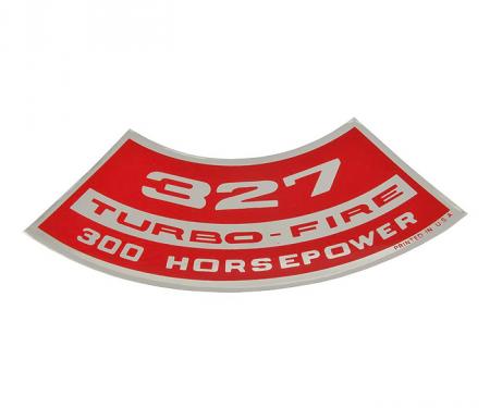 Corvette Decal, Air Cleaner 327/300, 1967-1968