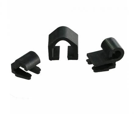 Corvette Windshield Wiper Arm Washer Tube Nozzle Clip Kit, Left, 1969-1974 Early