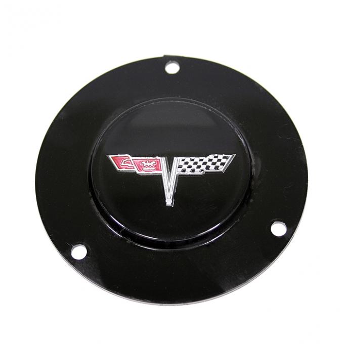 Corvette Horn Button Emblem, With Tilt/Telescopic Column, 1977 & 1979-1981