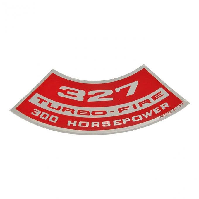 Corvette Decal, Air Cleaner 327/300, 1967-1968