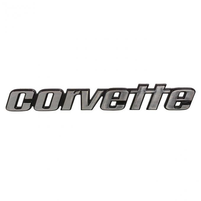 Corvette Bumper Emblem, Rear, NOS 1976 Early