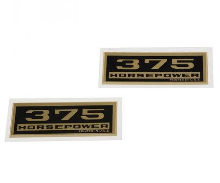 Corvette Decals, Valve Cover 375HP, 1964-1965