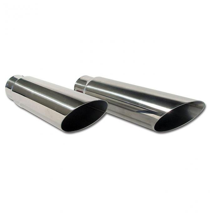 Corvette Exhaust Extensions, Stainless Steel, 1968-1969