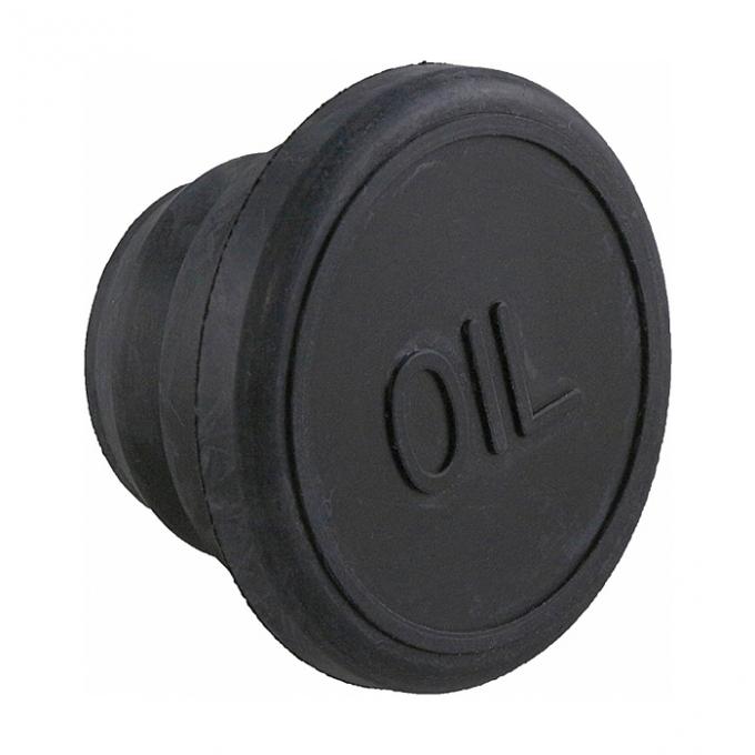 Corvette Push-In Oil Filler Cap, Rubber, With 454ci, 1971-1975