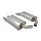 Corvette Mufflers, Aluminized with Tips (1984 Replacement), 1985-1990