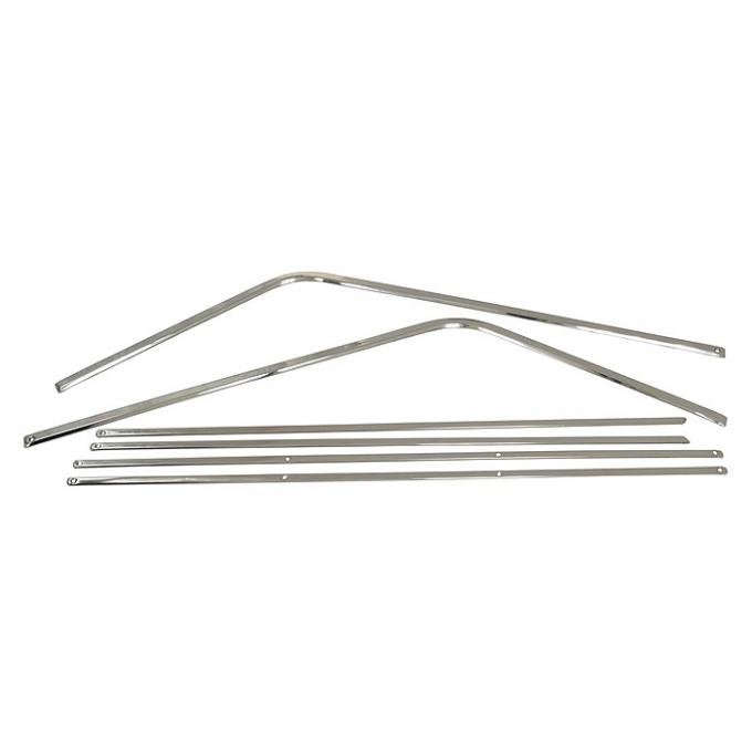 Corvette Door Panel Trim, 6 Piece Set, 1956-1957